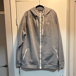 Under Armour Light Gray Zip-Up Jacket